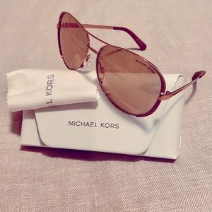 MICHAEL KORS Chelsea Aviators Rose Gold